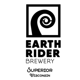 earth rider brewery logo hopped up
